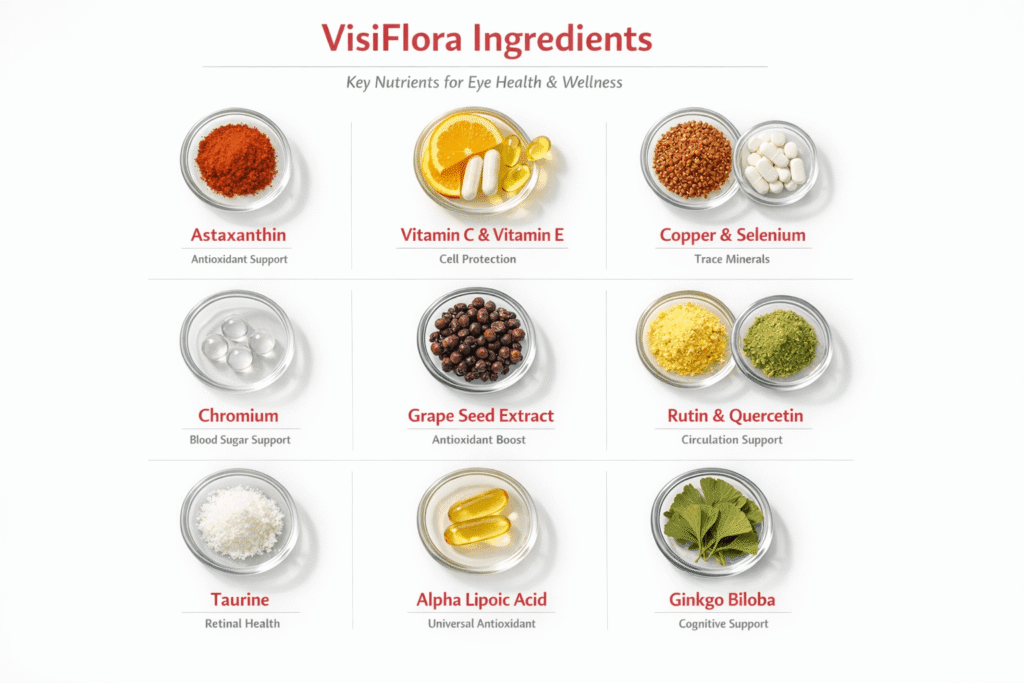 VisiFlora Ingredients